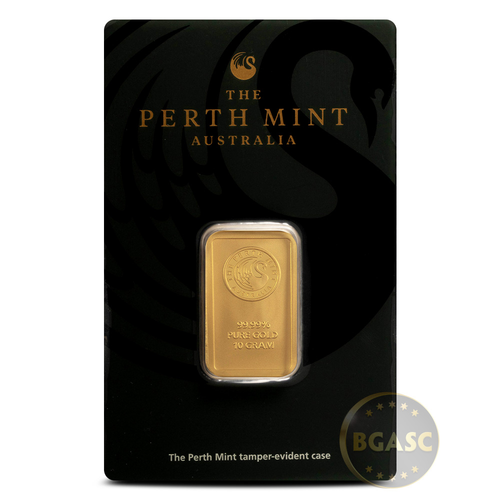 Gram Perth Mint Gold Bar New W Assay L Bgasc