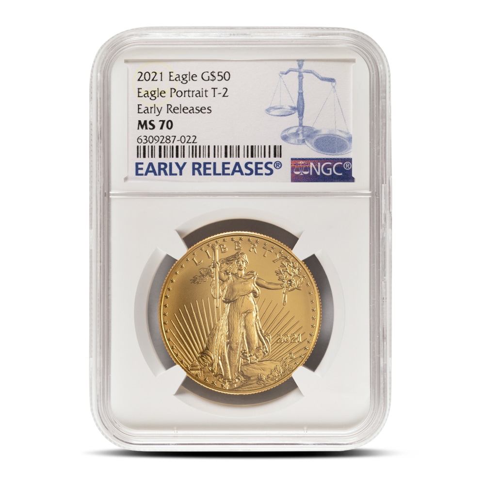 1 oz American Gold Eagle Coin MS70 (Random Year, Label, PCGS or NGC) - Picture 1 of 2