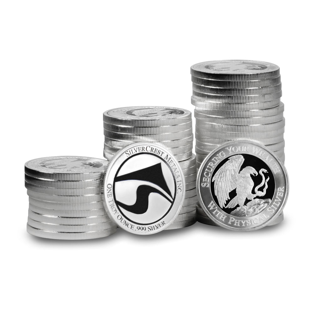 1 oz SilverCrest Metals Eagle and Snake Silver Round (New) | eBay