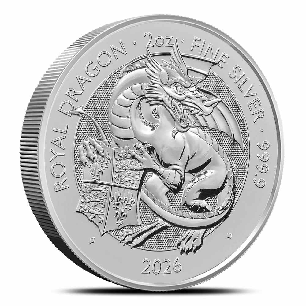 2026 2 oz British Silver Tudor Beasts Royal Dragon Coin (BU) | eBay