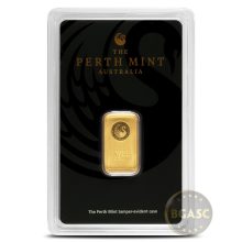 5 Gram Perth Mint Gold Bar (New w Assay)