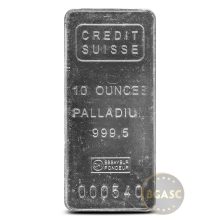 10 oz Palladium Bar (Varied Condition, Any Mint)