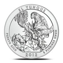 2012 5 oz ATB El Yunque Silver Coin