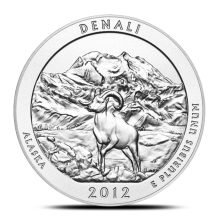 2012 5 oz ATB Denali National Park Silver Coin