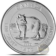 2014 1.5 oz Canadian Silver Arctic Fox Coin