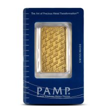 1 oz PAMP Suisse Gold Bar (Classic PAMP Design, New w Assay)
