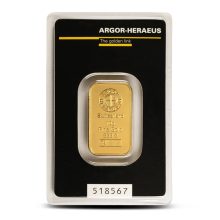10 Gram Argor Heraeus Gold Bar (New w Assay)