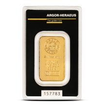 1 oz Argor Heraeus Kinebar Gold Bar (New w Assay)