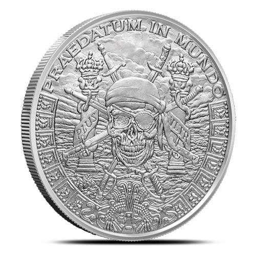 1 oz Pieces of Eight Silver Shield Round (New) l BGASC™