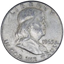 90% Silver Franklin Half Dollars ($10 FV, Circulated)