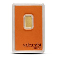 2.5 Gram Valcambi Gold Bar (New w Assay)