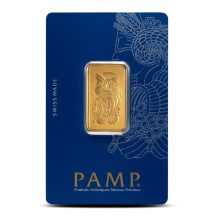 1/2 oz PAMP Suisse Fortuna Veriscan Gold Bar (New w Assay)