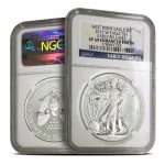 2013 1 oz Enhanced Finish American Silver Eagle Coin SP69 (Varied Label, PCGS or NGC)