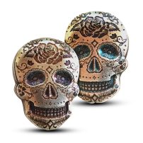 2 oz Monarch Silver Day of the Dead Skull (New) l BGASC™