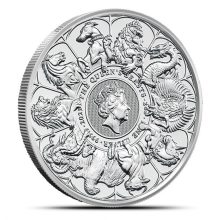 2021 2 oz British Silver Queen’s Beast Collection Coin
