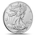 2021-W 1 oz Burnished American Silver Eagle Coin (Box + CoA, Type 2)