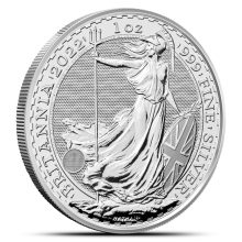 2022 1 oz British Silver Britannia Coin (BU)