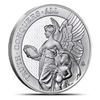 Silver oz Queen\'s Truth Coin l St. (BU) 1 Virtues BGASC™ Helena 2022