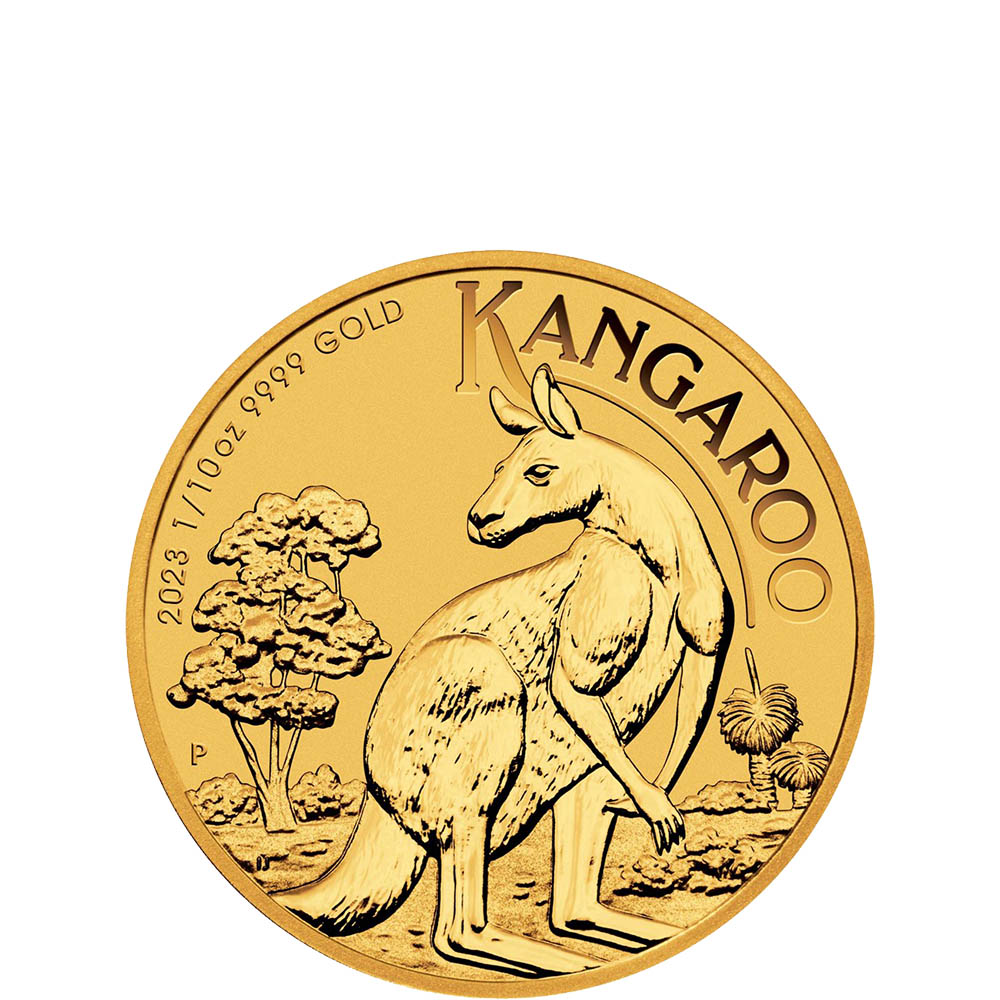 2023 1/10 oz Australian Gold Kangaroo Coin (BU) l BGASC™