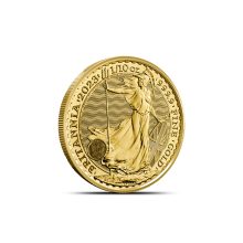 2023 1/10 oz British Gold Britannia Coin (BU, King Charles Obverse)