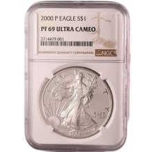 2000-P 1 oz Proof American Silver Eagle Coin NGC PF69 UCAM