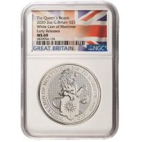 2018 2 oz British Silver Queen's Beast Black Bull Coin l BGASC™