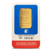 1 oz Engelhard Gold Bar (Random Design w Assay)