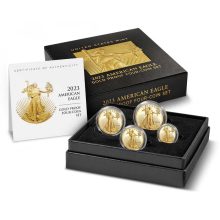 2023-W 4-Coin Proof American Gold Eagle Set (Box + CoA)