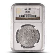 1883-O Morgan Silver Dollar Coin NGC MS63