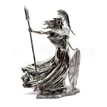 12 oz Antique Finish Britannia Silver Statue (New, Box + CoA)
