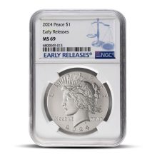 2024 Peace Silver Dollar Coin NGC MS69 ER