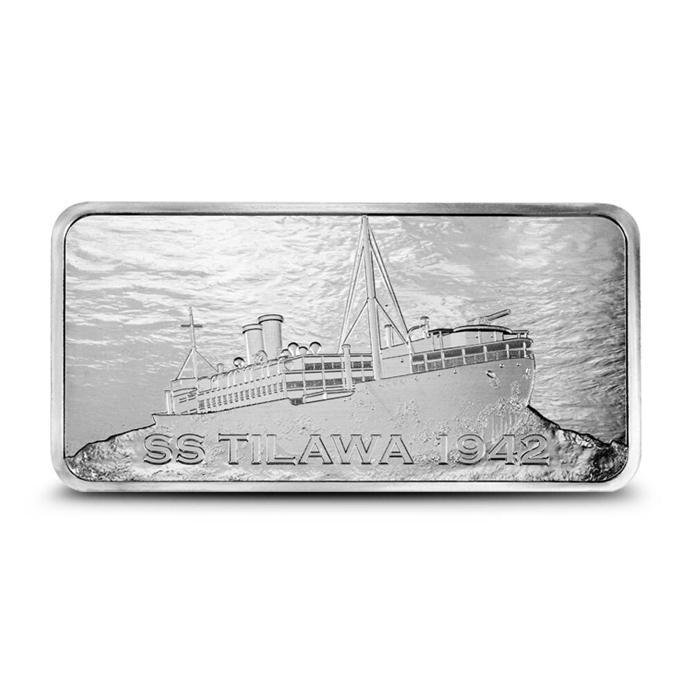 10 oz S.S. Tilawa Shipwreck Silver Bar (New) l BGASC™