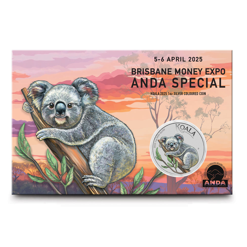 2025 1 oz Colorized Australian Silver Koala Coin (In Card) l BGASC™