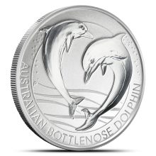 2019 1.5 oz Australian Bottlenose Dolphin Silver Coin (BU)