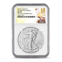 2025 (P) 1 oz Eagle Privy American Silver Eagle Coin NGC MS70 (First 50,000 Issued)