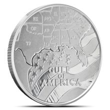 1 oz Gulf of America Commemorative Silver Round (New, Eagle Reverse)
