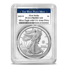 2025-W 1 oz Proof Army Privy American Silver Eagle Coin PCGS PR69 DCAM FS