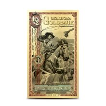1/2 Oklahoma Goldback Gold Note (New)