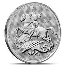 2025 1 oz British Silver St. George and the Dragon Coin (BU)