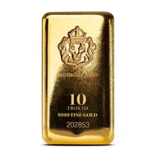 10 oz Scottsdale Mint Cast Gold Bar (New)