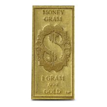 1 Gram North View Products Money Gram Gold Bar (New)