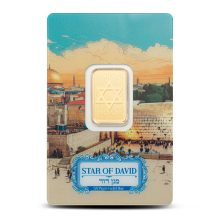 5 Gram PAMP Suisse Star of David Gold Bar (New wAssay)