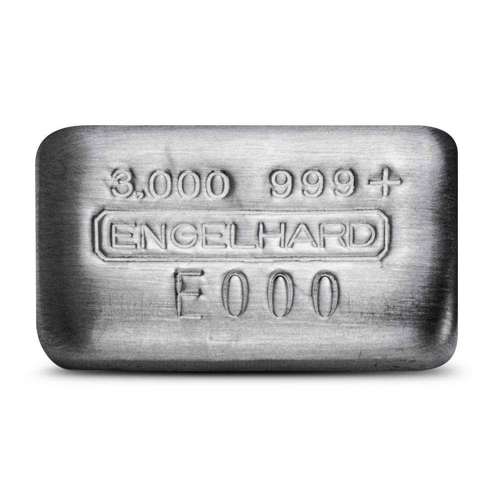 3 oz Engelhard Silver Cast Bar (New) l BGASC™