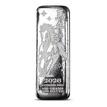 100 Gram Scottsdale Silver Horse Bar (New)
