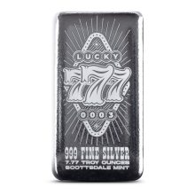 2025 7.77 oz Scottsdale Mint Lucky Sevens Silver Bar (New)