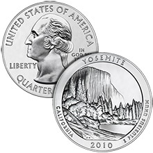 2010 5 oz ATB Yosemite National Park Silver Coin