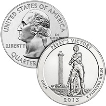 2013 5 oz ATB Perry's Victory Memorial Silver Coin
