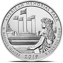 2019 5 oz ATB American Memorial Park Silver Coin