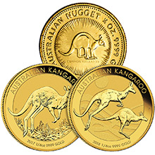 1/4 oz Australian Gold Kangaroo Coin (Random Year)