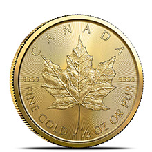 2022 1/2 oz Canadian Gold Maple Leaf Coin (BU)